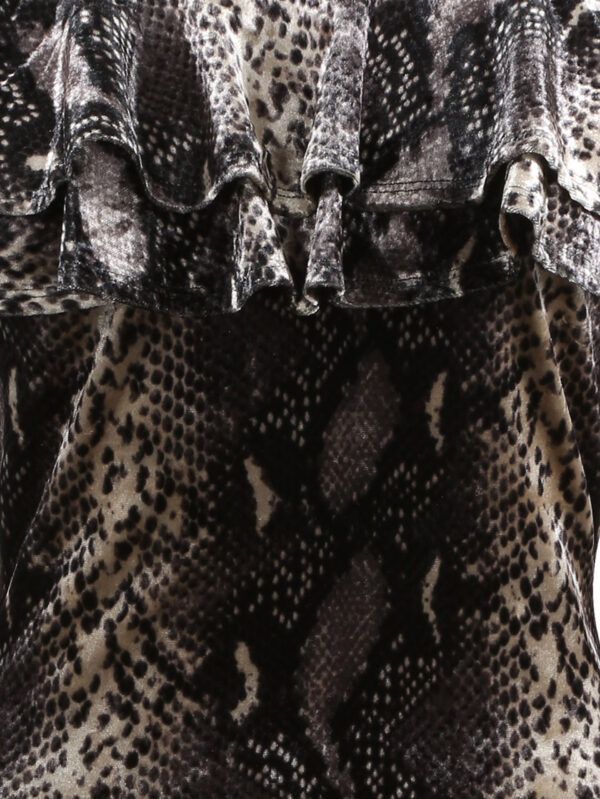 Serpentine Glam Off-Shoulder Bodycon Dress - Image 6