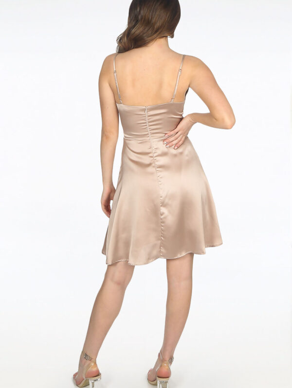Midnight Charm Tie-Front Skater Dress - Image 6