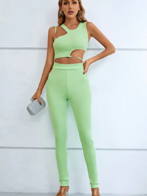 Mint Mirage Cutout Co-ord Set