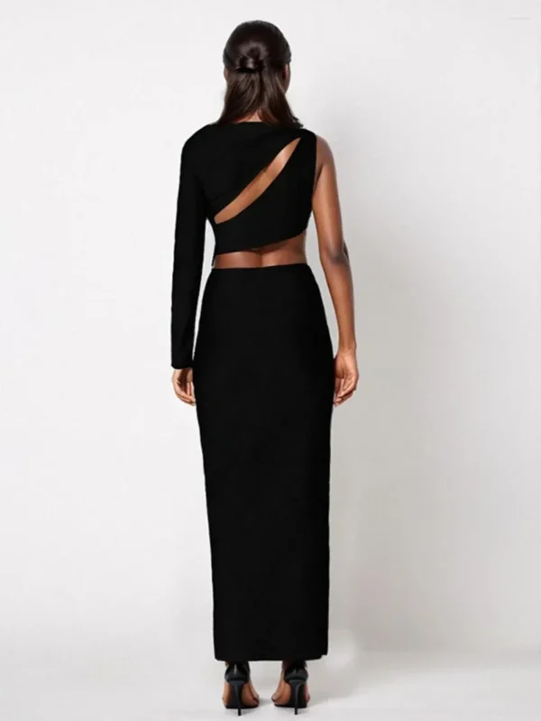 Starlit Edge One-Sleeve Cutout Gown - Image 4